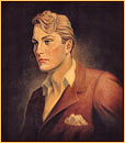 George Quaintance original oil painting depicting the portrait of a man