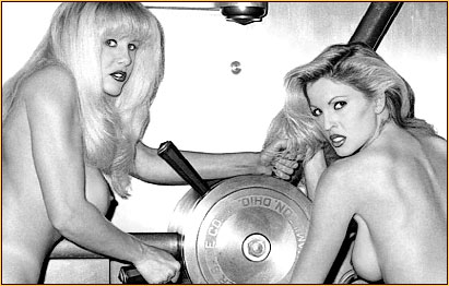 Justice Howard original photograph of two female seminudes in a bank vault (Detail 3)