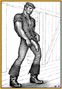 Tom of Finland original pencil drawing depicting a male seminude