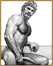 Tom of Finland original pencil drawing depicting a male nude